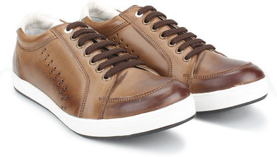 

Knotty Derby Carrow Punched Corporate Casuals For Men(Beige, White