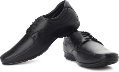 

Franco Leone Genuine Leather Lace Up Shoes For Men(Black