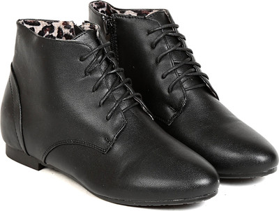 

TEN TEN Women's Black Ankle Length Boots Boots For Women(Black)