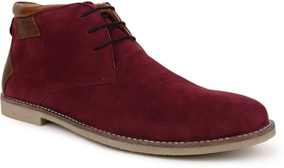 

Escaro Men's Casual Boots For Men(Maroon