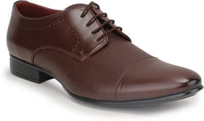 

Metrogue Mens Corporate Dress Shoes Lace Up For Men(Brown)