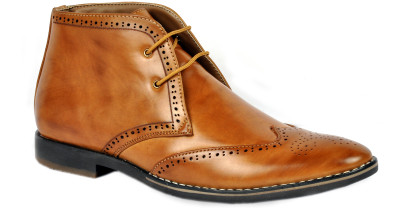 

Footlodge Simple and Good Looking Boots For Men(Brown
