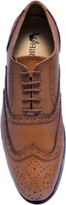 Hirel's Mens Leather Brogues Lace Up Shoes