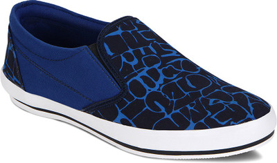 

Kielz Printed Blue&Black Sneakers Casuals For Men(Blue