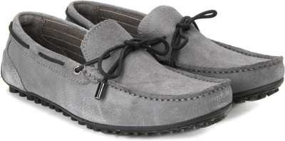 

WROGN Genuine Leather Loafers For Men(Grey