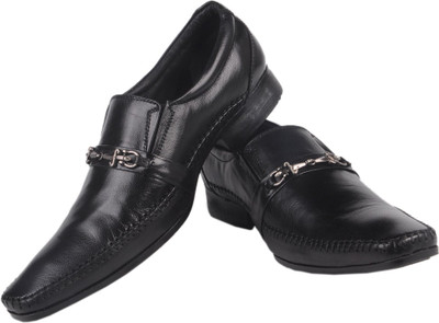 

Azzaro Black Dexter Slip On Shoes For Men(Black