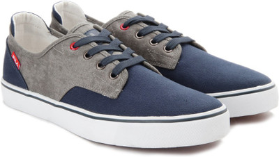 Fila NANNINO Canvas Shoes For Men(Blue, Grey, Pea/lt gry/rd