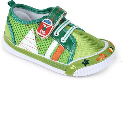 

Footfun by Liberty Boys & Girls Slip on Running Shoes(Green, P.green
