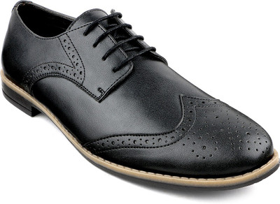 

Escaro Synthetic Derby For Men(Black