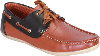 

Dizaro TRENDY Boat Shoes For Men(Tan)