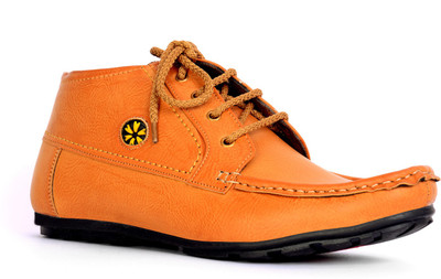 Sam Stefy Teak Colour Long Casual Shoes For Men(Tan)