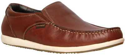 

Hush Puppies By Bata BRAD SLIP ON Loafers For Men(Brown