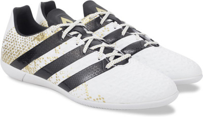 

ADIDAS ACE 16.3 IN Football Shoes For Men(Multicolor, Ftwwht/cblack/goldmt