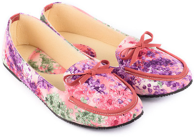 

Myra Floral Print Bellies For Women(Multicolor, Maroon