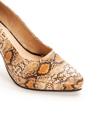 Marc Loire Marc Loire Women's Animal Printed Beige Slip-on Heels ...