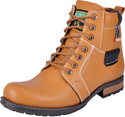 

FAUSTO Hiking and Trekking Boots For Men(Tan, Teak