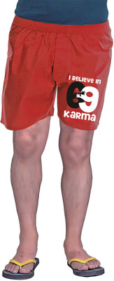 Wear Your Opinion Printed Men's Red Boxer Shorts