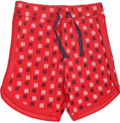 

Babeezworld Short For Girls Printed Cotton Linen Blend, Cotton Nylon Blend, Cotton Linen Blend(Red