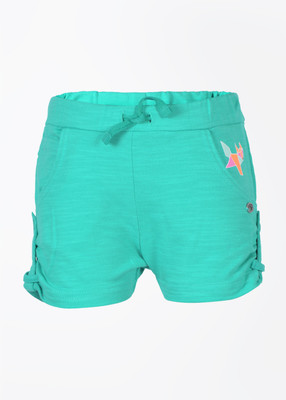 

FS Mini Klub Short For Girls Cotton Linen Blend, Cotton Nylon Blend, Cotton Linen Blend(Green, Ceramic