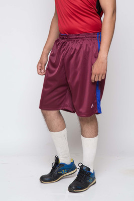 

Acetone Solid Men's Maroon, Blue Running Shorts, Blue;maroon