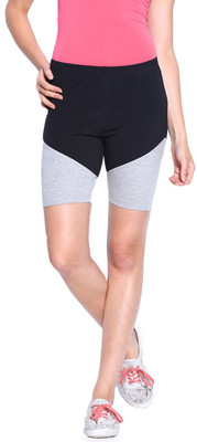 

Espresso Solid Women's Grey Basic Shorts