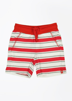 

United Colors of Benetton Short For Boys Striped Cotton(White, 901