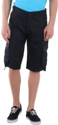 

Sports 52 Wear Solid Men's Dark Blue Cargo Shorts, Navy.