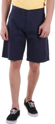 

Sports 52 Wear Solid Men's Dark Blue Basic Shorts, Navy.