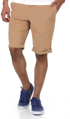 

Shapes Solid Men's Beige Chino Shorts, Khaki