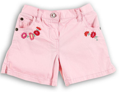

Lilliput Short For Girls Solid Cotton Linen Blend, Cotton Nylon Blend, Cotton Linen Blend(Pink, Pink light