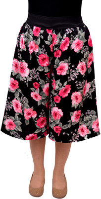 

V3ishop Floral Print Women's Pink Culotte Shorts