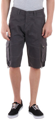 

Sports 52 Wear Solid Men's Grey Cargo Shorts, D.grey.
