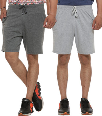 MACK JONNEY Solid Men Multicolor Basic Shorts