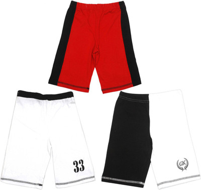 

Gkidz Short For Boys Printed Cotton(Multicolor, White