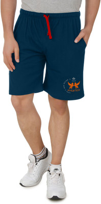 HAP Solid Men Blue Basic Shorts