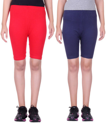 

Alisha Solid Women's Multicolor Cycling Shorts, Navy;red