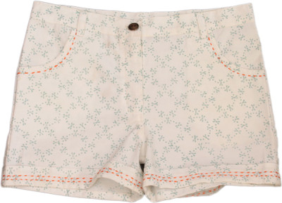 

Nana Short For Girls Cotton Linen Blend, Cotton Nylon Blend, Cotton Linen Blend(White, Pack of 1