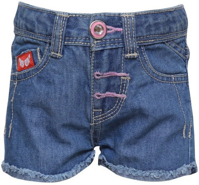 

Tales & Stories Short For Girls Cotton Linen Blend, Cotton Nylon Blend, Cotton Linen Blend(Light Blue, Pack of 1
