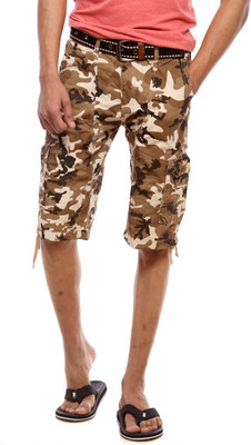 

Sports 52 Wear Printed Men's Multicolor Cargo Shorts, Cream