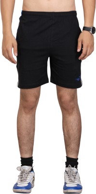 Vego Self Design Men Black Night Shorts