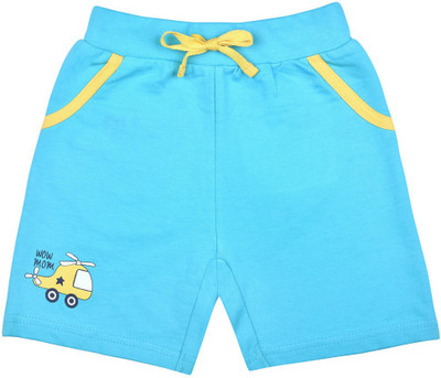 

Wow Mom Short For Boys Printed Cotton Linen Blend, Cotton Nylon Blend, Cotton Linen Blend(Blue, Ocean