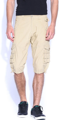 

Sports 52 Wear Solid Men's Beige Cargo Shorts, Cream