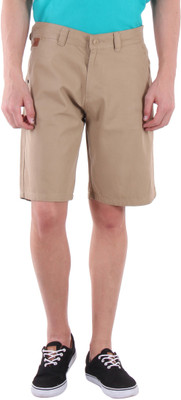 

Sports 52 Wear Solid Men's Beige Basic Shorts