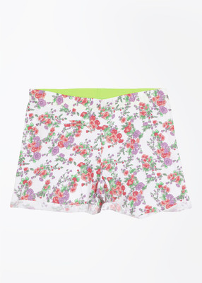 

United Colors of Benetton Short For Girls Casual Printed Cotton(Multicolor, Pack of 1, 902