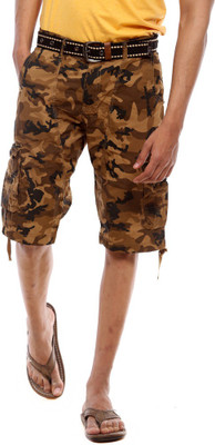 

Sports 52 Wear Printed Men's Multicolor Cargo Shorts, Khakhi