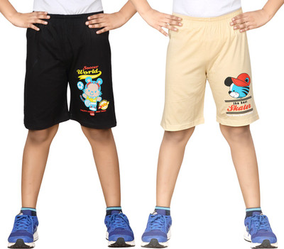 

Dongli Short For Boys Cotton Linen Blend, Cotton Nylon Blend, Cotton Linen Blend(Black, Pack of 2, Combo color