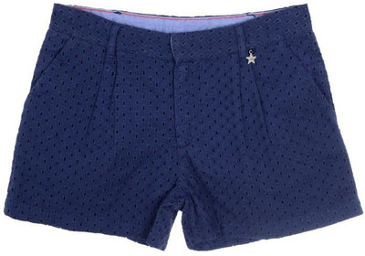 

Joy N Fun Short For Girls Embriodered Cotton Linen Blend, Cotton Nylon Blend, Cotton Linen Blend(Blue