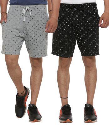 MACK JONNEY Printed Men Multicolor Basic Shorts