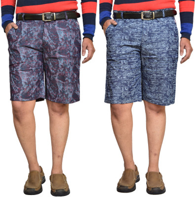 BRITISH TERMINAL Printed Men Multicolor Bermuda Shorts
