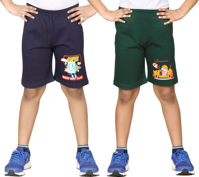 

Dongli Short For Boys Cotton Linen Blend, Cotton Nylon Blend, Cotton Linen Blend(Dark Blue, Pack of 2, Combo color